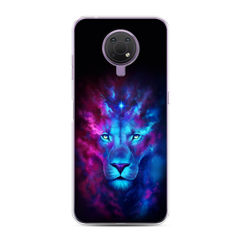 

Чехол Awog на Nokia G10 / Нокиа G10 "Космический лев", Голубой, 124050-1