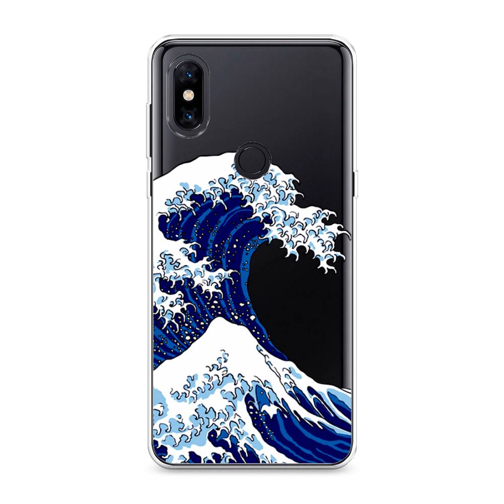 

Чехол Awog на Xiaomi Mi Mix 3 "Волна в Канагаве", Разноцветный, 34950-4