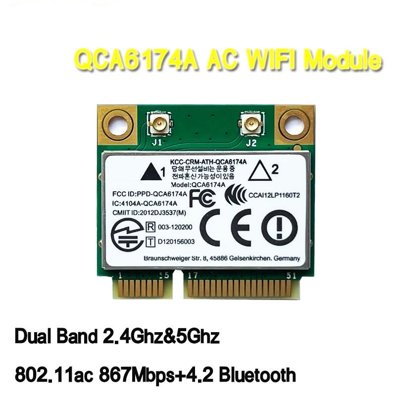 

Приемник Wi-Fi NoBrand Mini PCI-e 802.11n; 802.11ac, Зеленый;белый