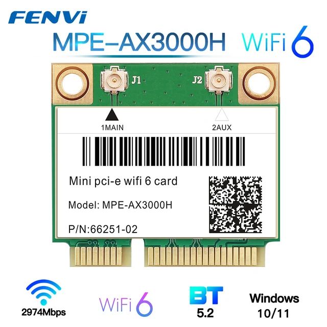 

Приемник Wi-Fi NoBrand для ноутбука Mini PCI-e, Зеленый;белый