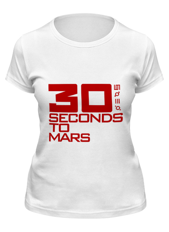 

Футболка женская Printio 30 seconds to mars белая L, Белый, 30 seconds to mars