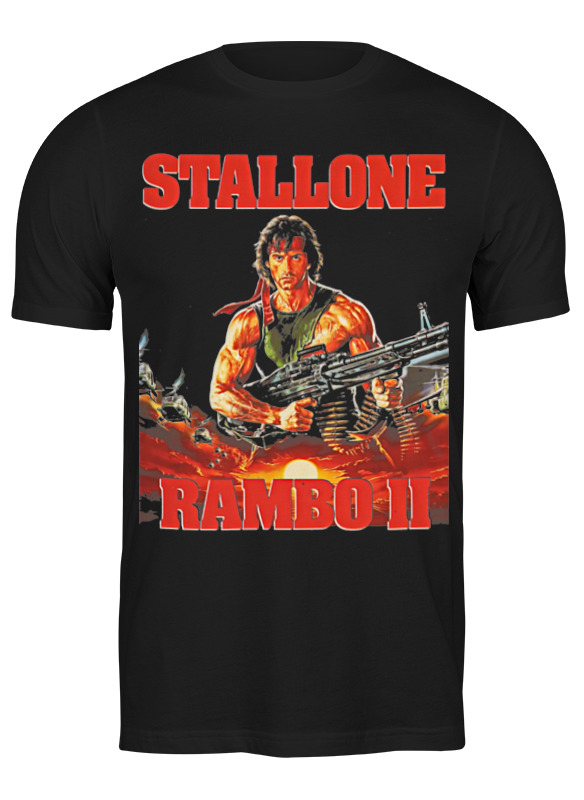 

Футболка мужская Printio Rambo черная XL, Черный, Rambo