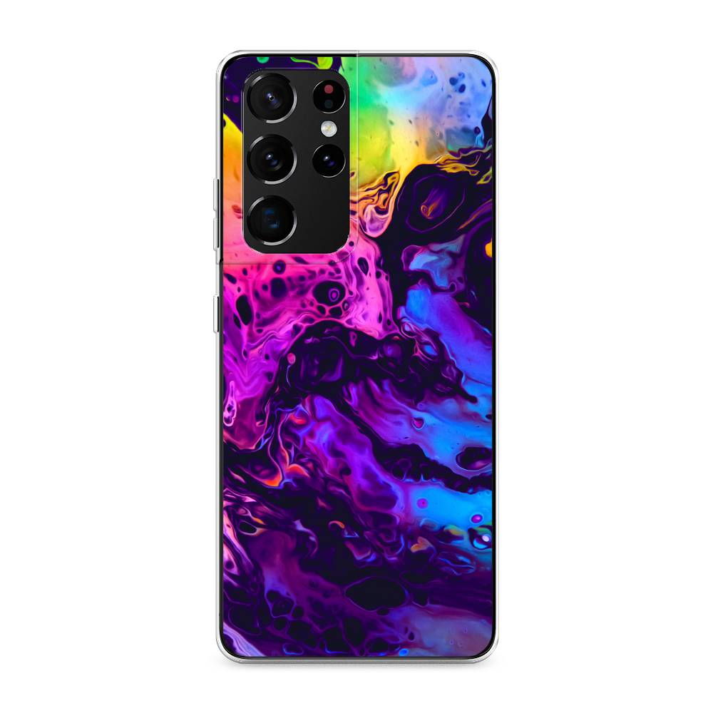 

Чехол Awog на Samsung Galaxy S21 Ultra / Самсунг S21 Ultra "ACID fluid", Разноцветный, 2102250-3