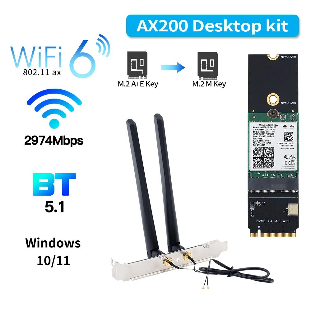 

Приемник Wi-Fi NoBrand M.2 802.11n; 802.11a; 802.11g; 802.11ac, Зеленый;белый