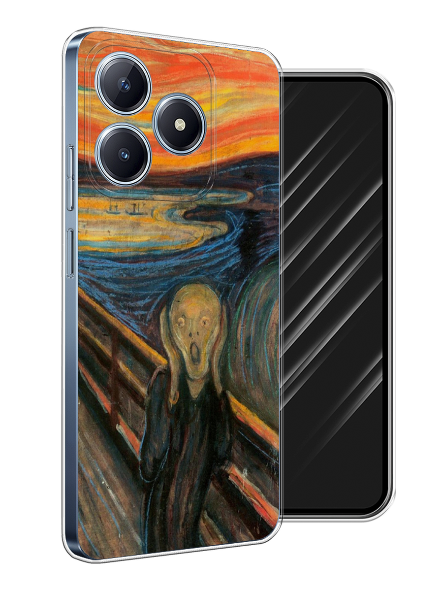 

Чехол Awog на Realme C63 "Крик", Оранжевый;синий;серый, 2517350-1