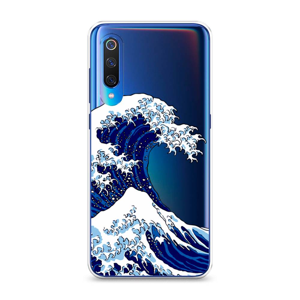 

Чехол Awog на Xiaomi Mi 9 "Волна в Канагаве", Разноцветный, 34850-4