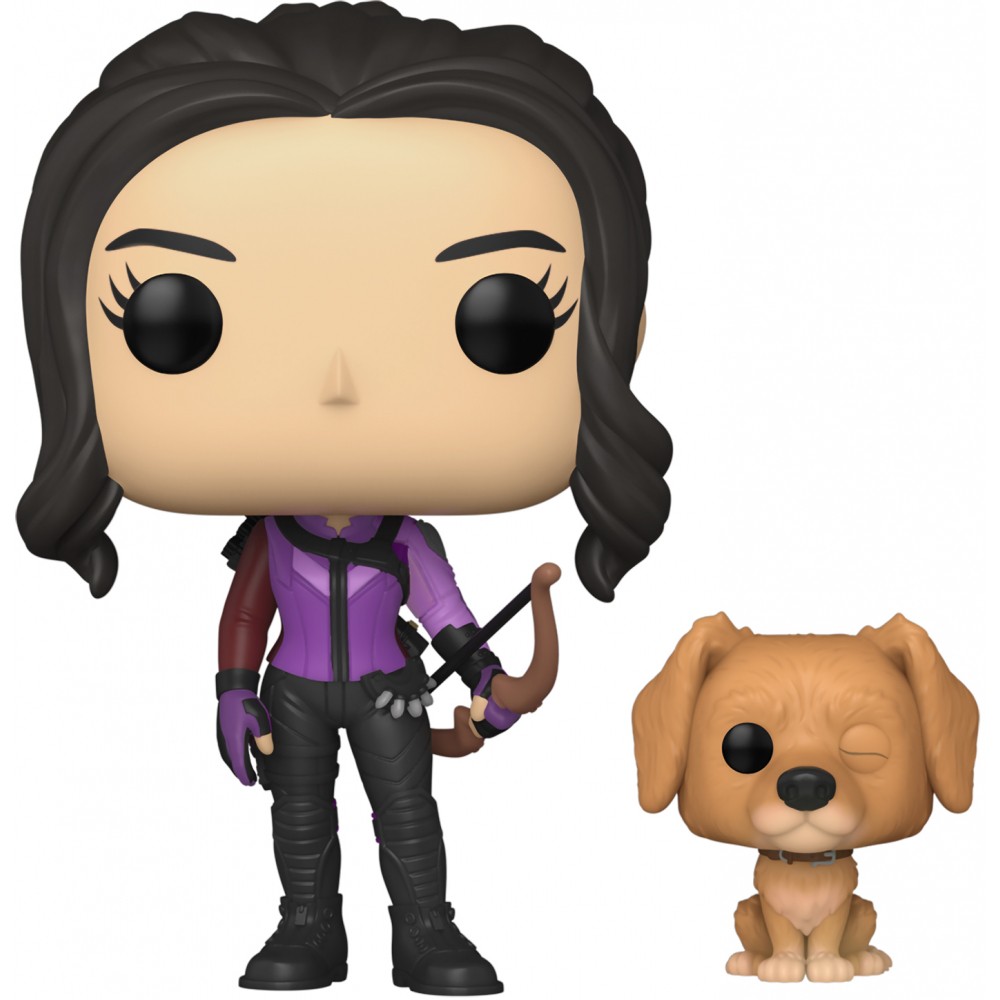 

Фигурка Funko POP! TV Bobble Marvel Hawkeye Kate Bishop with Lucky the Pizza Dog, 59481