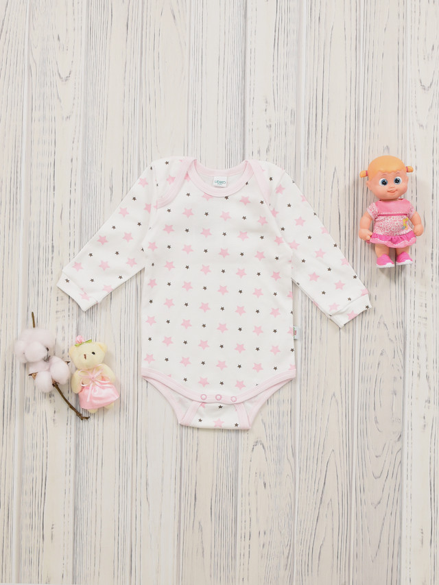 Боди детское LIDEKO kids 398-21, розовый, 68