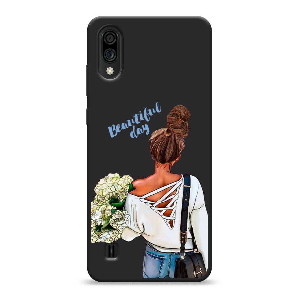 фото Матовый силиконовый чехол "beautiful day vector" на zte blade a5 (2020) awog