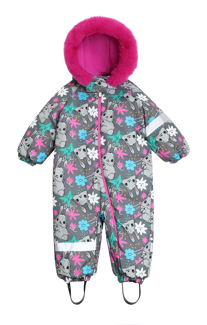 

Комбинезон детский Kari Baby AW24B232, серый, 80, 236038