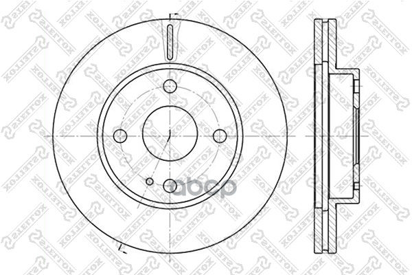 

Диск тормозной передний STELLOX 6020-3232V-SX