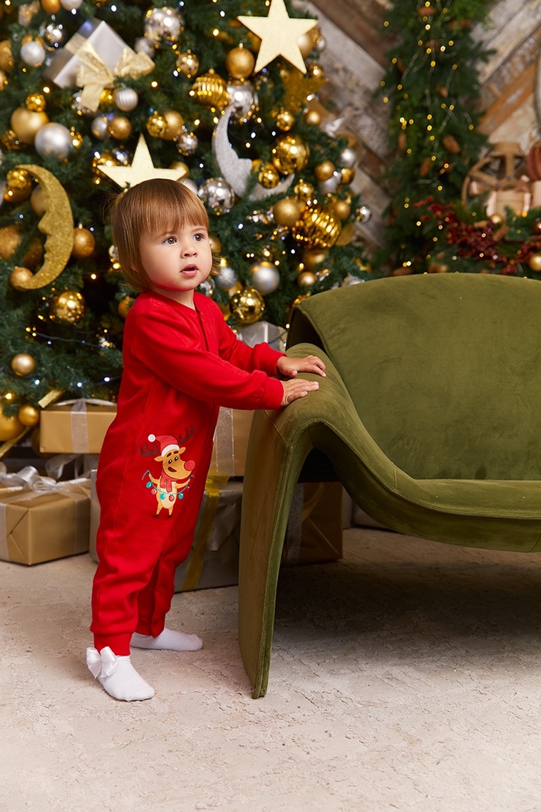 

Комбинезон детский Kari Baby AW24B238, красный, 56, 234024