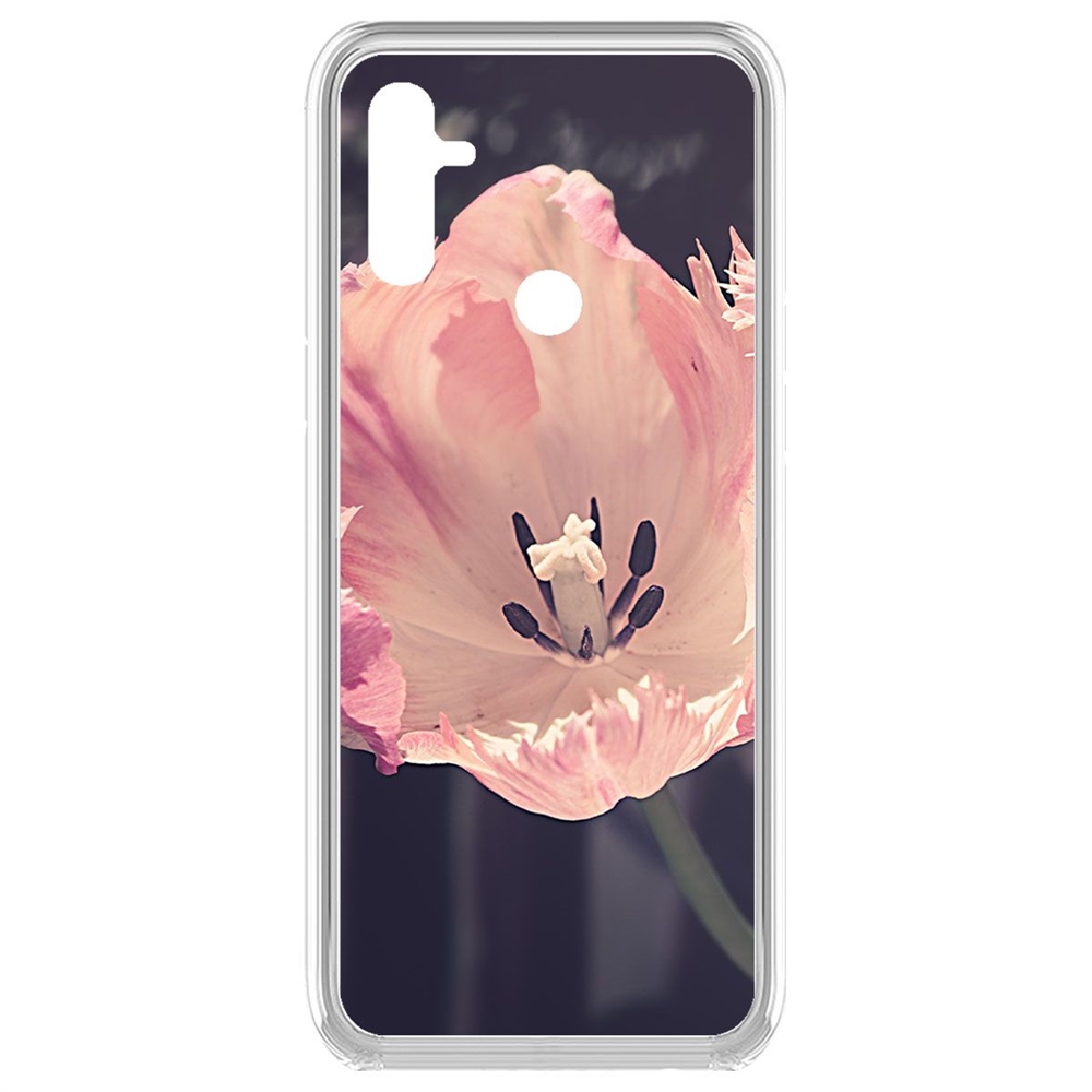 

Чехол-накладка Krutoff Clear Case Тюльпан для Realme C3, Прозрачный