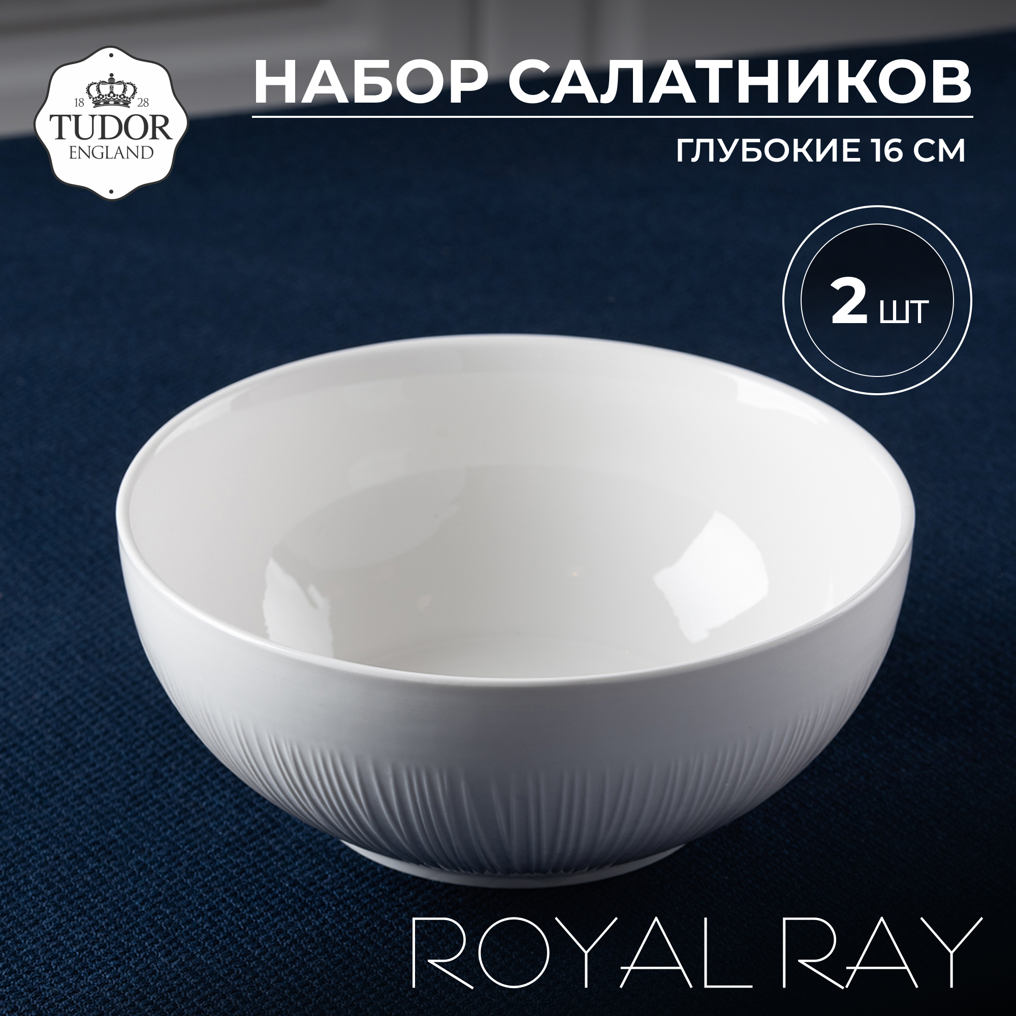 Набор из 2-х салатников Tudor England 16 см TU3087-1 BOX Royal Ray