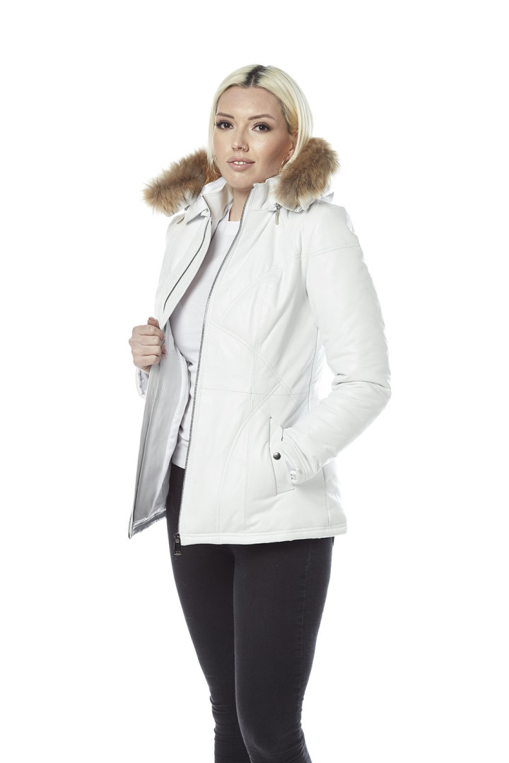 

Кожаная куртка женская Hodore H39-SB04 белая XL (товары доставляются из-за рубежа), Белый, H39-SB04