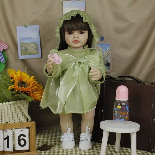 

Кукла Reborn Силиконовая девочка Элли 55 см, девочка Элли