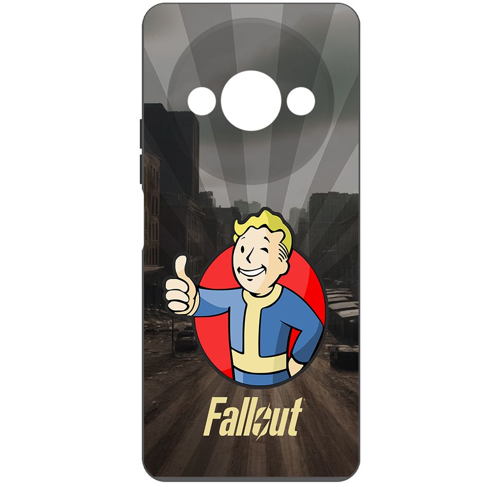 

Чехол-накладка Krutoff Soft Case Фоллаут (Fallout) - Волт бой для Xiaomi Redmi A3 черный