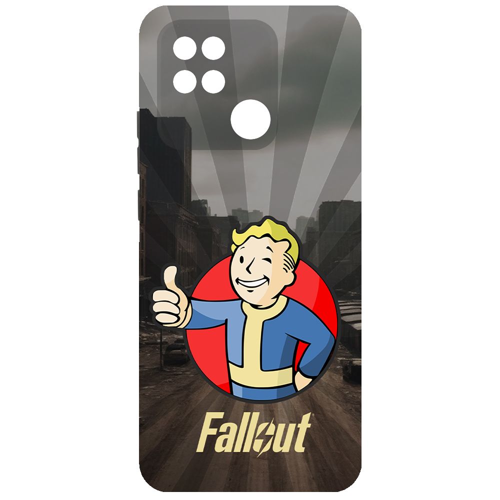

Чехол-накладка Krutoff Soft Case Фоллаут (Fallout) - Волт-бой для Xiaomi Redmi 10A черный