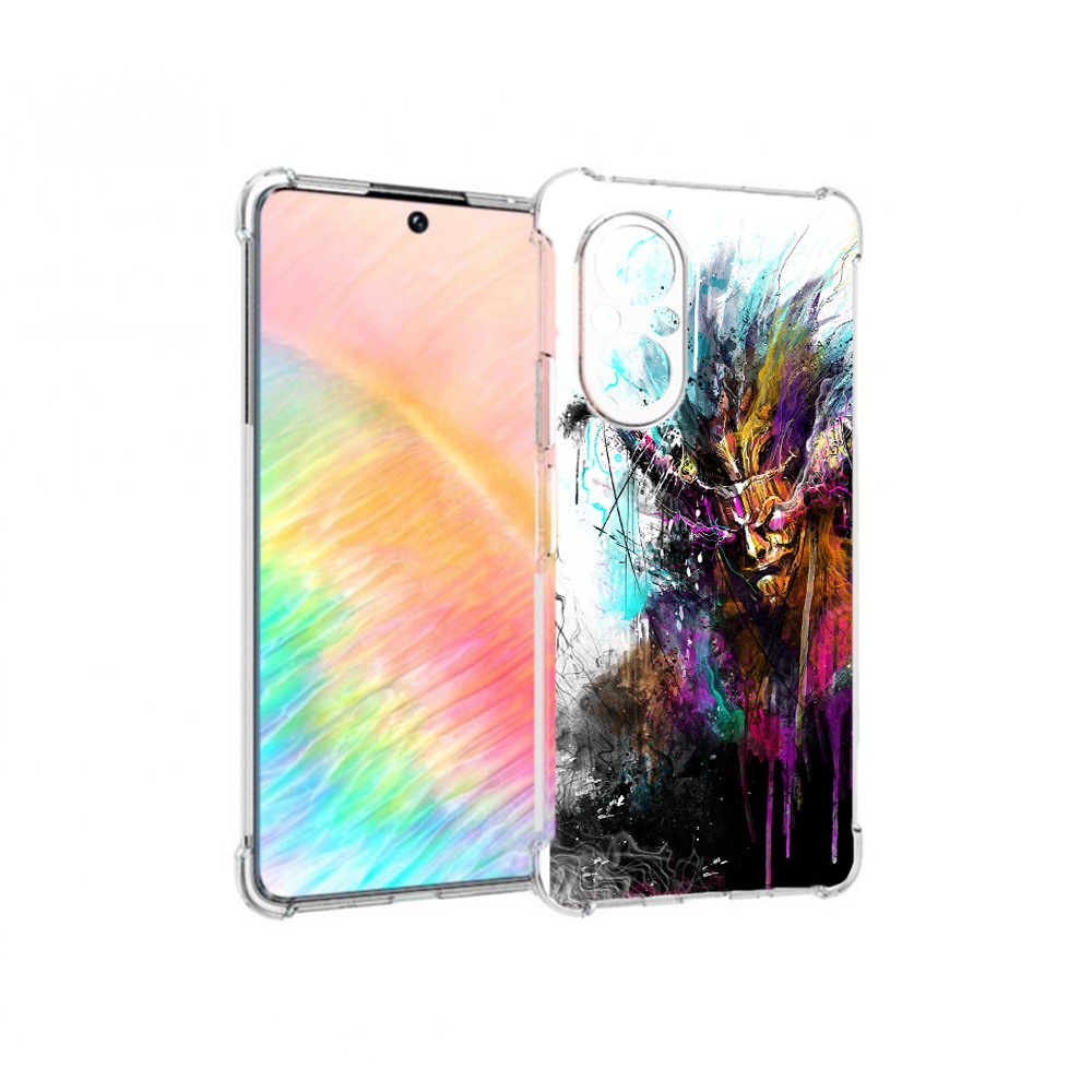 

Чехол MyPads Tocco для Honor 50 SE яркий дьявол (PT223907.20.709), Прозрачный, Tocco