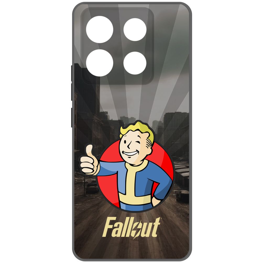 

Чехол-накладка Krutoff Soft Case Фоллаут (Fallout) - Волт-бой для Xiaomi Poco X6 черный