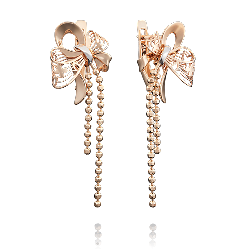 

Серьги из красного золота PLATINA jewelry 02-3922-00, 02-3922-00