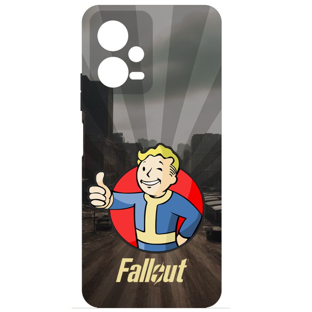 

Чехол-накладка Krutoff Soft Case Фоллаут (Fallout) - Волт-бой для Xiaomi Poco X5 черный