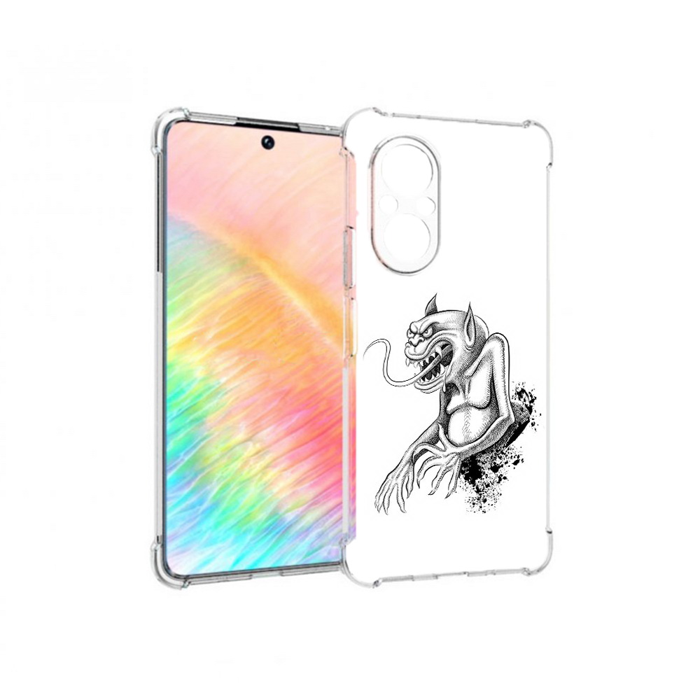 

Чехол MyPads Tocco для Honor 50 SE чорт (PT223907.20.692), Прозрачный, Tocco