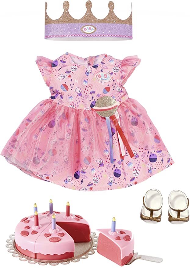 

Одежда и аксессуары для куклы Zapf Creation Baby Born 43 см День рождения 830789, Одежда и аксессуары для куклы Baby Born 43 см День рождения