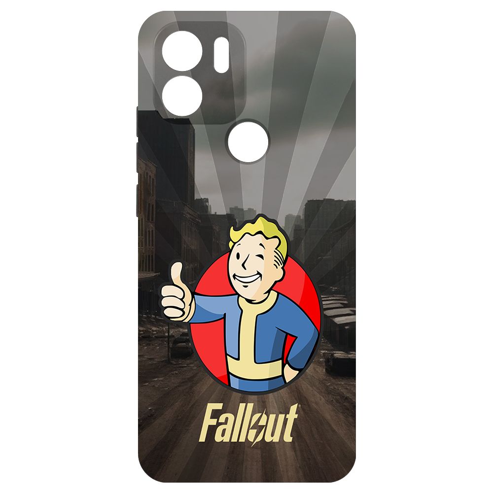 

Чехол-накладка Krutoff Soft Case Фоллаут (Fallout) - Волт-бой для Xiaomi Poco C51 черный