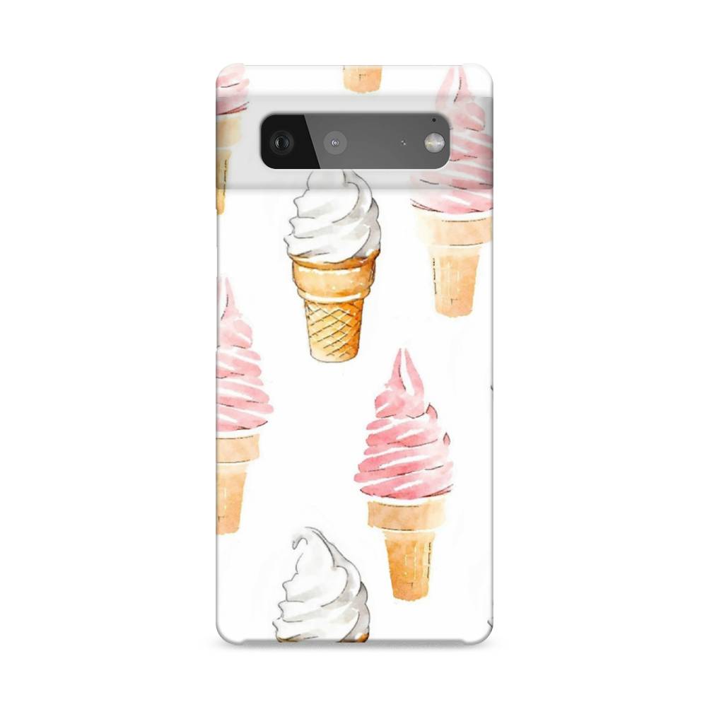 

Пластиковый чехол "Нарисованное мороженое" на Google Pixel 6, 270820-7