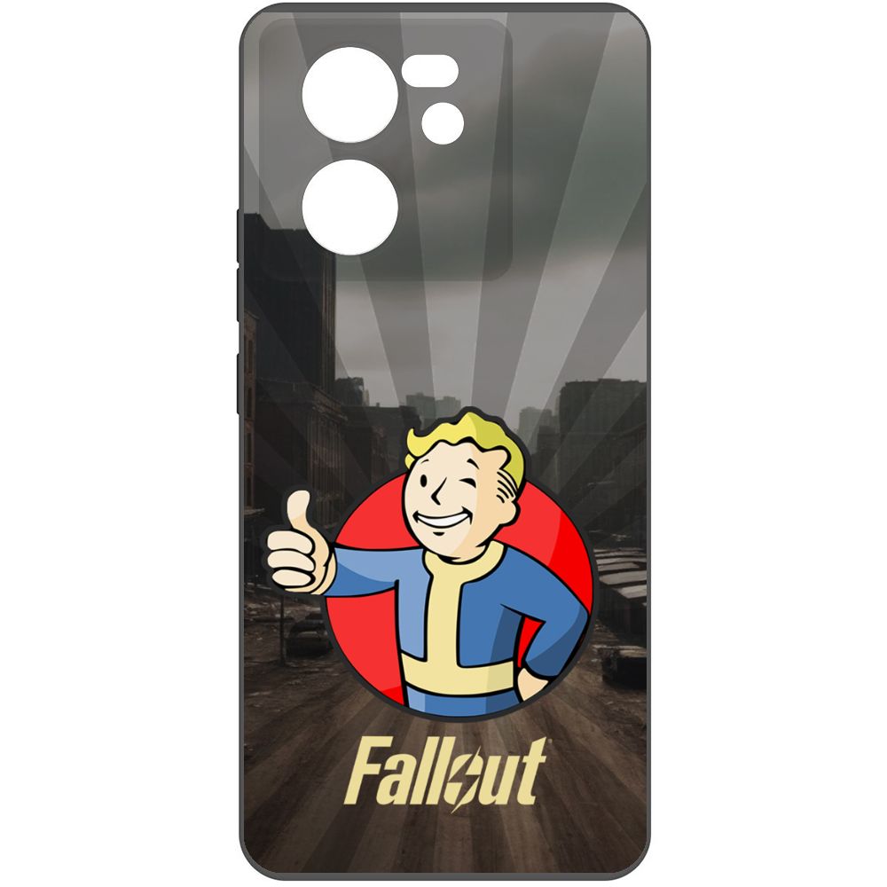 

Чехол-накладка Krutoff Soft Case Фоллаут (Fallout) - Волт-бой для Xiaomi 13T Pro черный