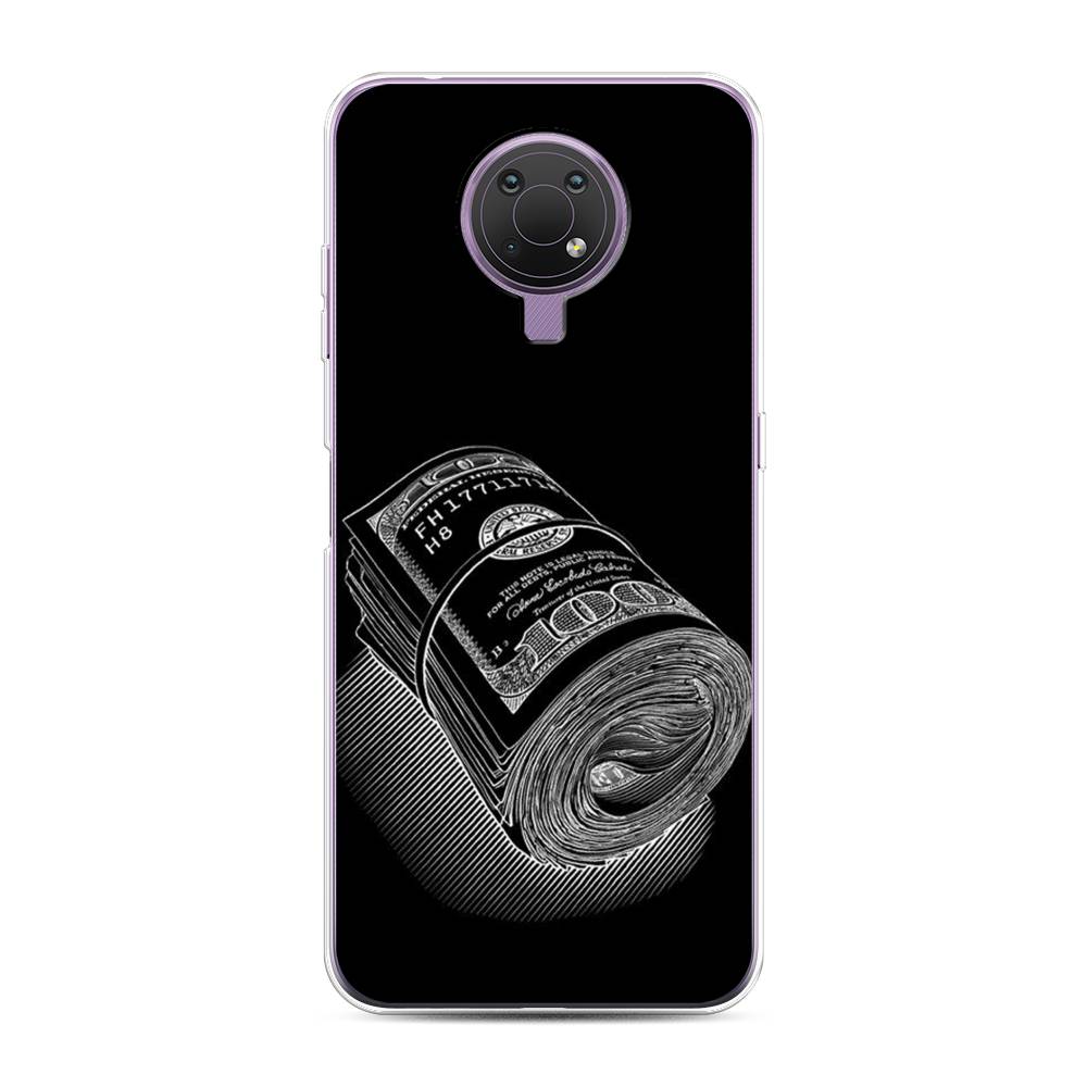 

Чехол Awog на Nokia G10 / Нокиа G10 "Кубышка денег", Черный;серебристый, 124050-5