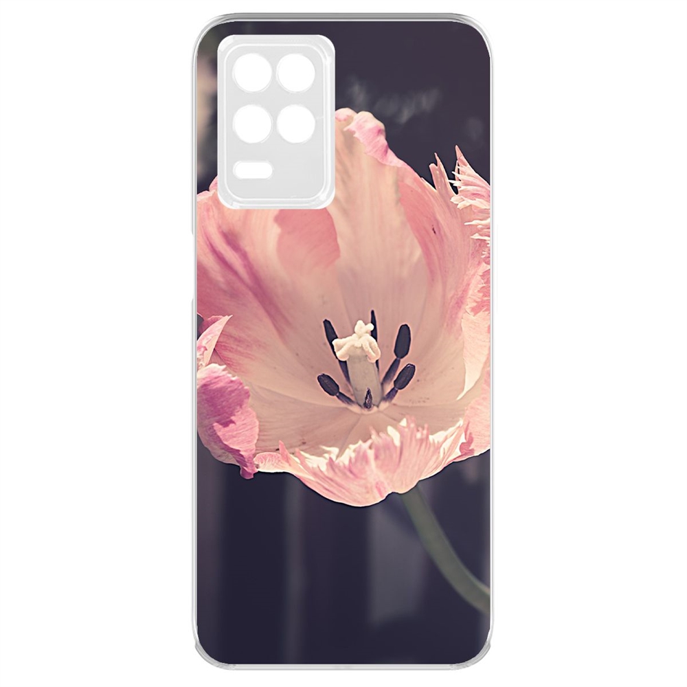 

Чехол-накладка Krutoff Clear Case Тюльпан для Realme 8 5G