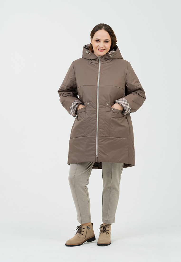 фото Куртка женская wiko лорейн коричневая 58 ru