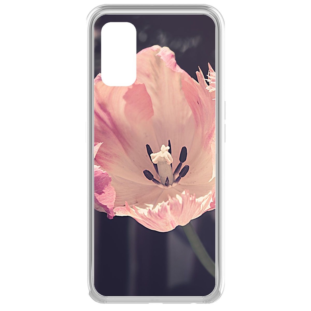 

Чехол-накладка Krutoff Clear Case Тюльпан для Realme 7 Pro