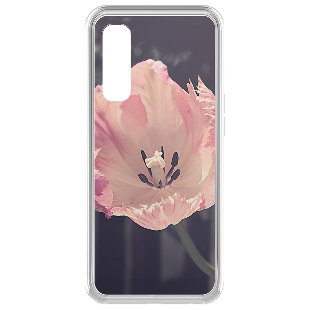 

Чехол-накладка Krutoff Clear Case Тюльпан для Realme 7