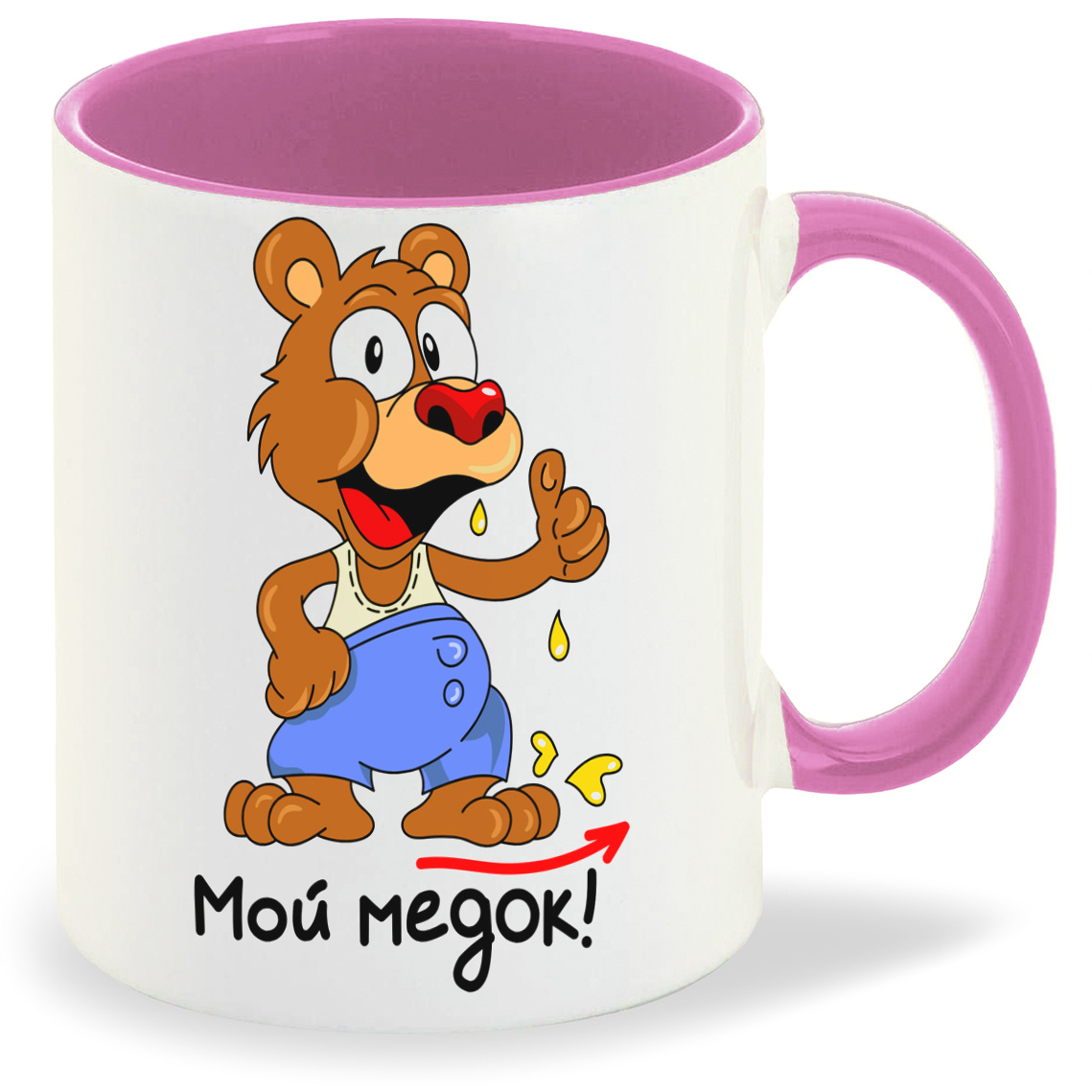 

Кружка CoolPodarok Мой медок есть пара, Мой медок есть пара