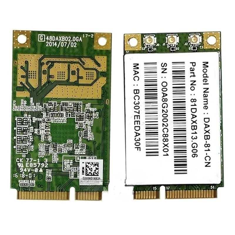 

Приемник Wi-Fi NoBrand Mini PCI-e 802.11ac; 802.11a; 802.11b; 802.11g; 802.11n, Зеленый;белый