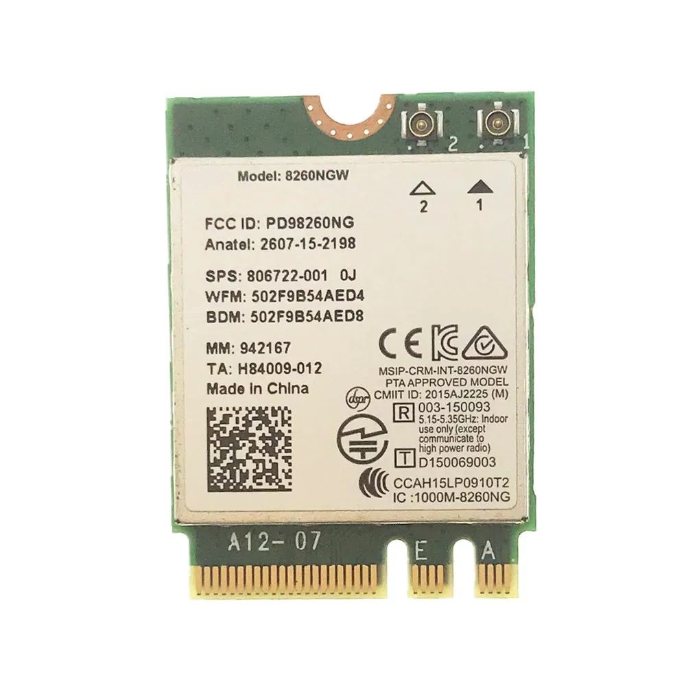 

Приемник Wi-Fi NoBrand M.2 802.11ac, Зеленый;белый