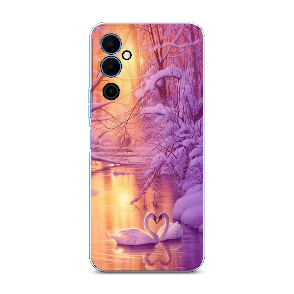 

Чехол на Tecno Pova Neo 2 "Зима 1", Фиолетовый;желтый, 302450-2