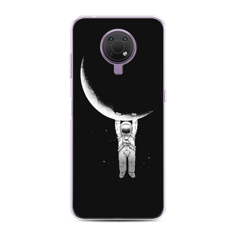 

Чехол Awog на Nokia G10 / Нокиа G10 "Космонавт", Белый;черный, 124050-4