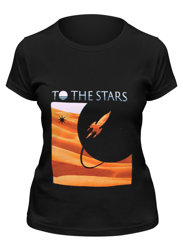 

Футболка женская Printio To the stars dunes mens черная 2XL, Черный, To the stars dunes mens