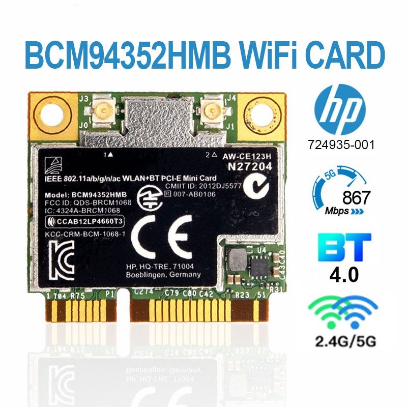 

Приемник Wi-Fi NoBrand Mini PCI-e 802.11ac, Зеленый;белый
