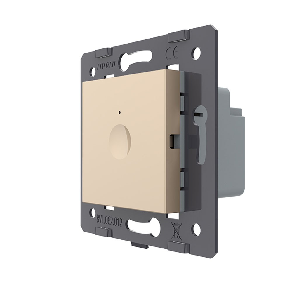 

Одноклавишный сенсорный выкл. Livolo Module, цвет золотой (мех.) VL-P7-01-13 Ливолотач, Одноклавишный сенсорный выключатель Livolo Module, цвет золотой (механизм)