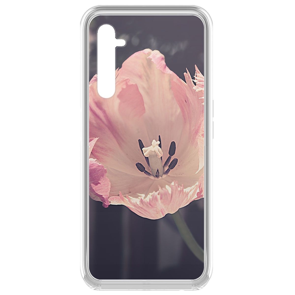 

Чехол-накладка Krutoff Clear Case Тюльпан для Realme 6 Pro