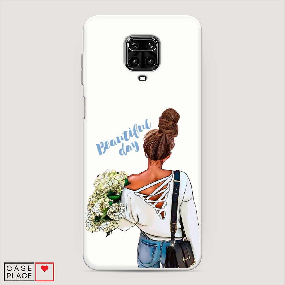 

Матовый силиконовый чехол "Beautiful day vector" на Xiaomi Redmi Note 9 Pro, 38057-1