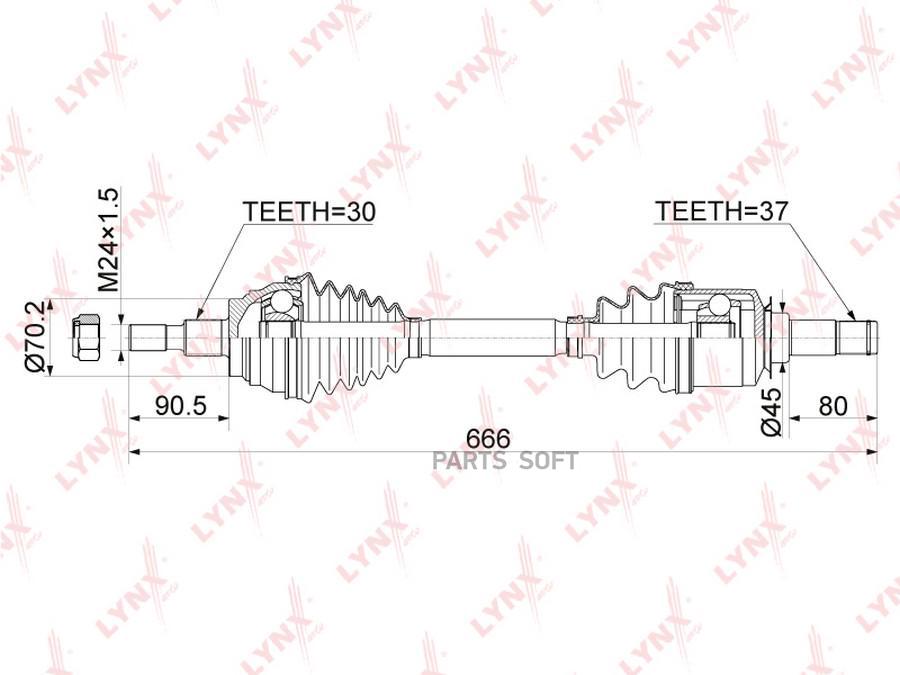 

Привод в сборе пер.лев.MERCEDES GL (X164) 06-12/M-CLASS (W164) 05-11