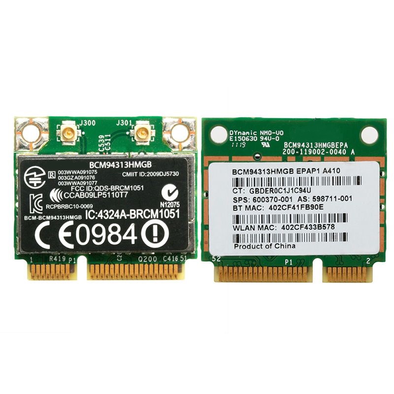 

Приемник Wi-Fi NoBrand Mini PCI-e 802.11n, Зеленый;белый