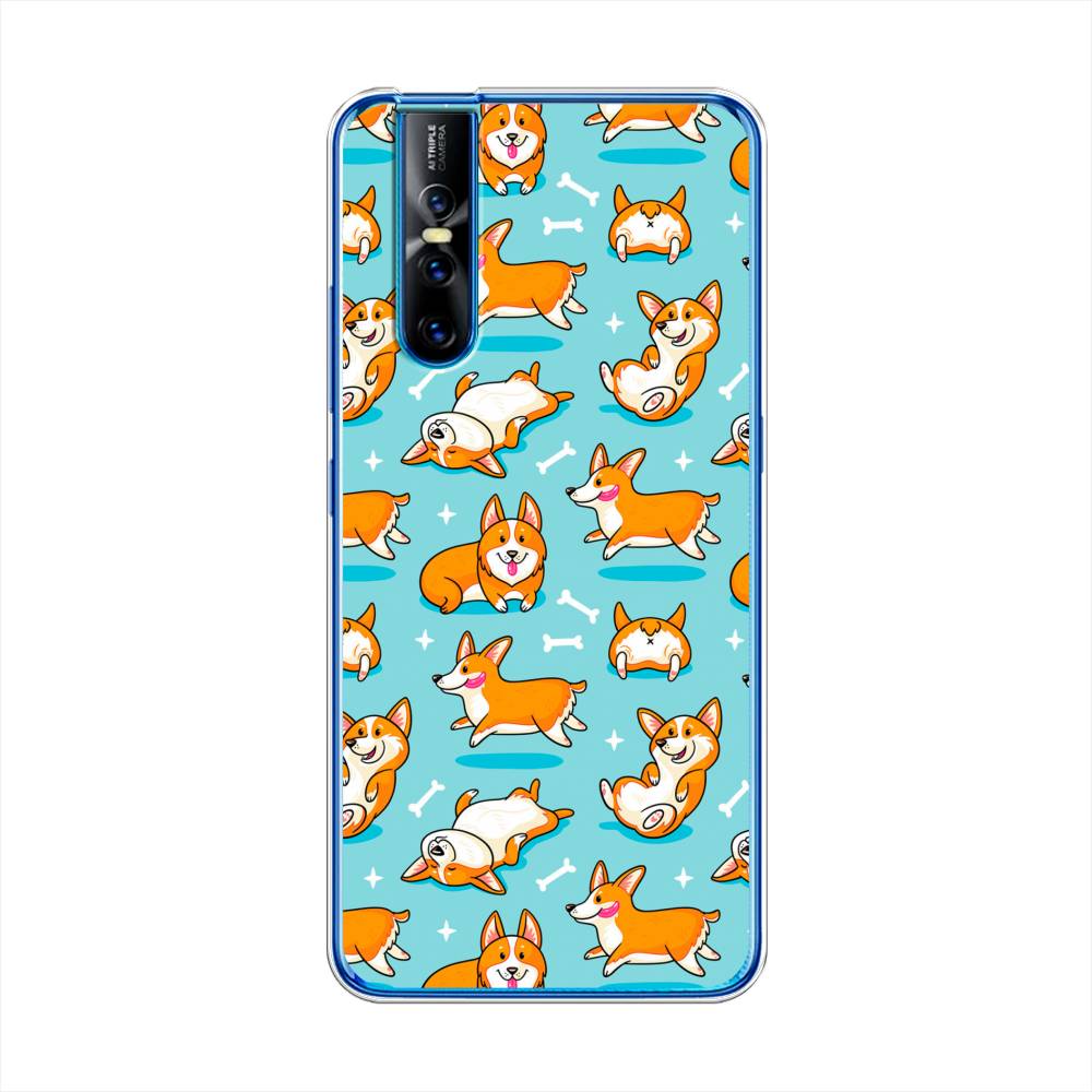

Чехол Awog на Vivo V15 Pro "Веселые корги", Разноцветный, 261150-2