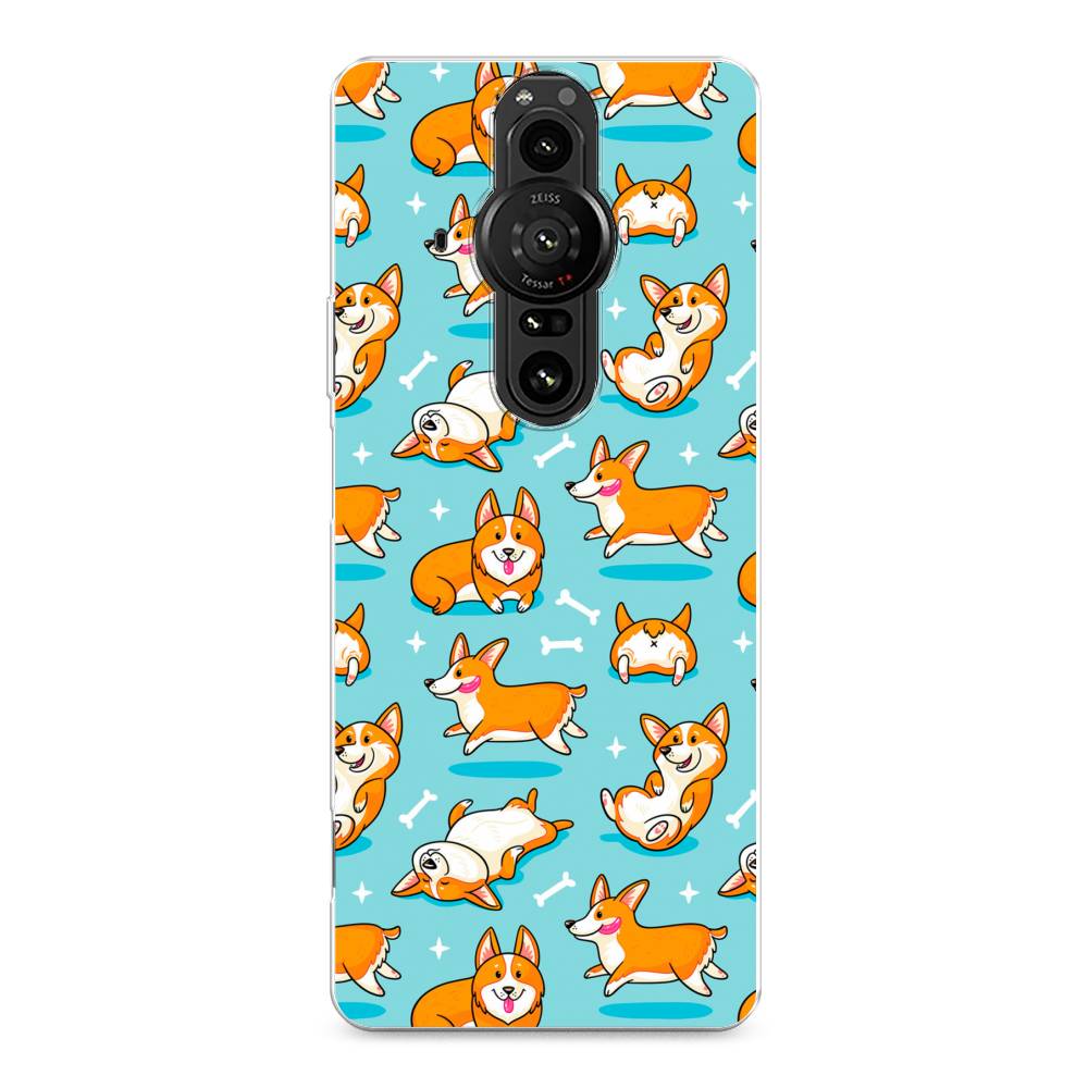 

Чехол Awog на Sony Xperia Pro-I "Веселые корги", Разноцветный, 55050-2